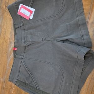 Olive Green Casual Shorts